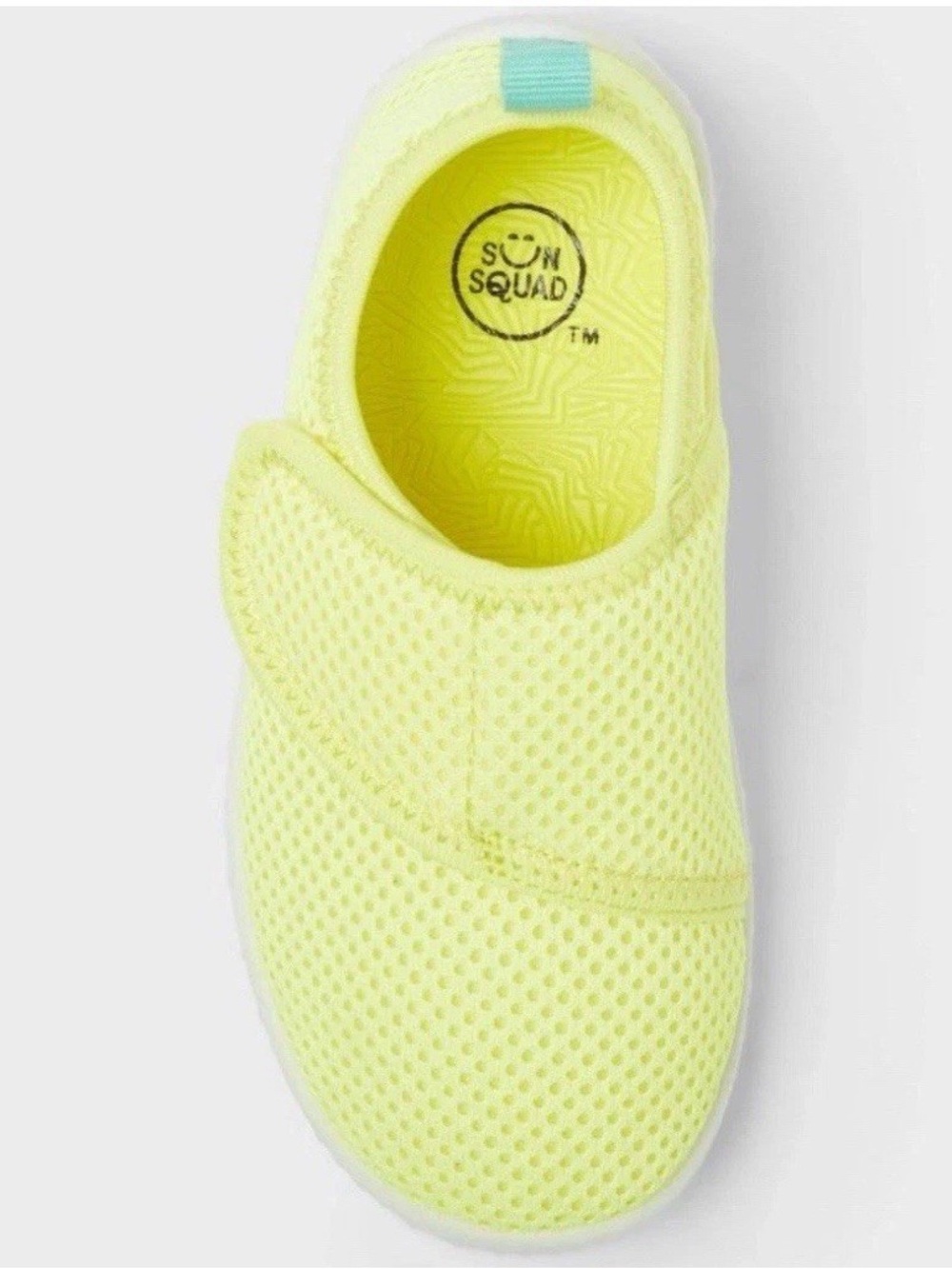 Sun Squad Kids' Neon Yellow Slip-On Water Shoes Toddler 11/12